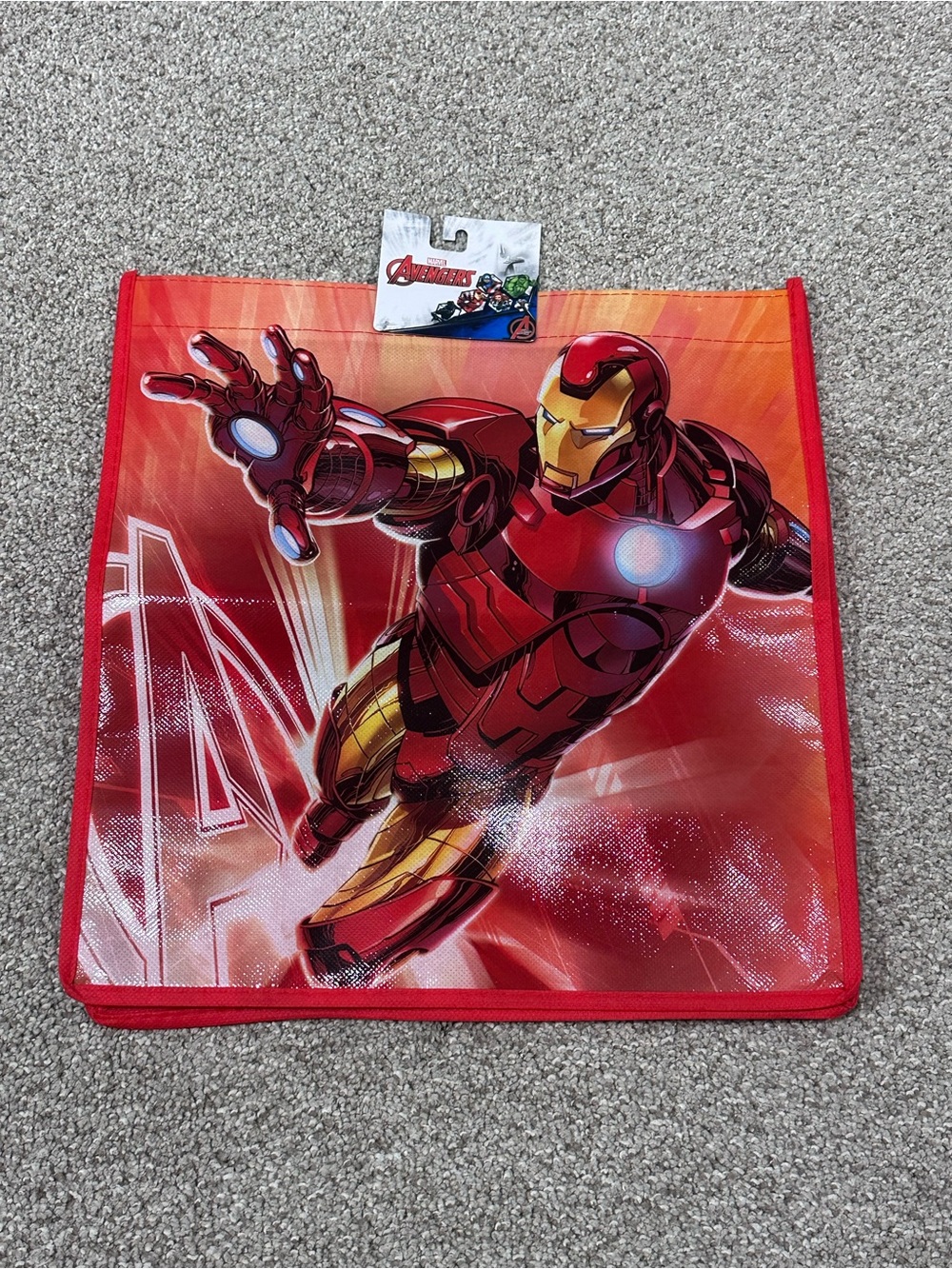 Marvel Avengers Iron Man Reusable Shopping Tote Bag Gift Bag